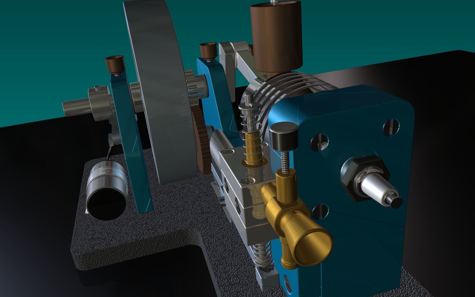 天然气发动机模型